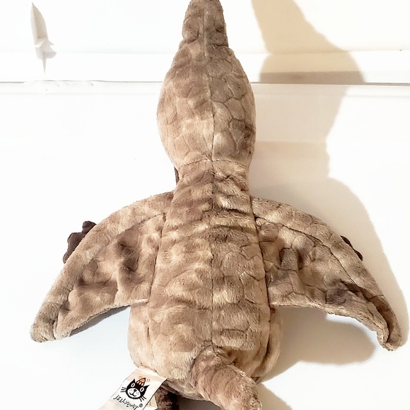 JELLYCAT TERRY PTERODACTYL 2022 RETIRED COLLECTIBLE PLUSH. LIKE NEW! 11" TALL. - Picture 6 of 12
